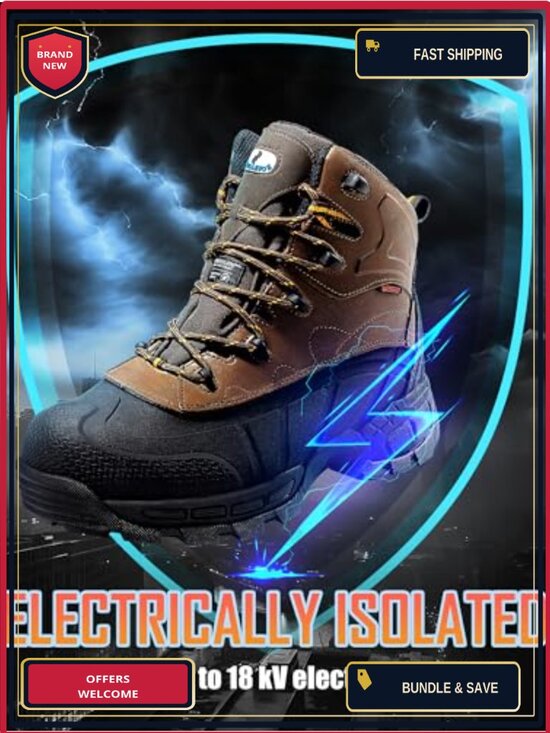 Waterproof Work Boots Composite Toe Non Slip Leather Construction Puncture main image 6